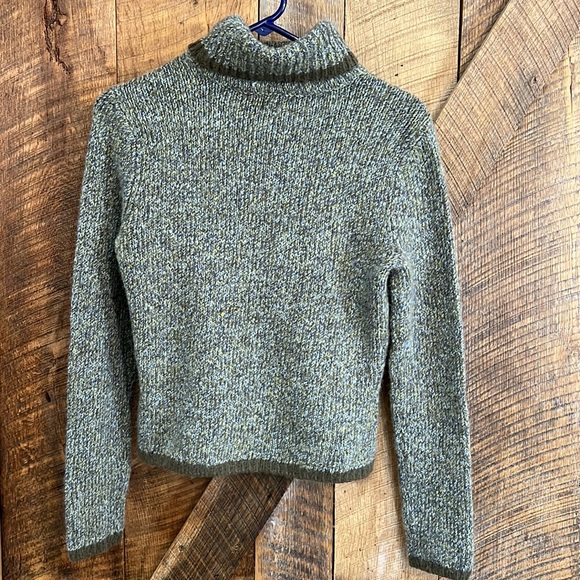 Tilt multicolor green and blue turtleneck sweater - Picture 5 of 5